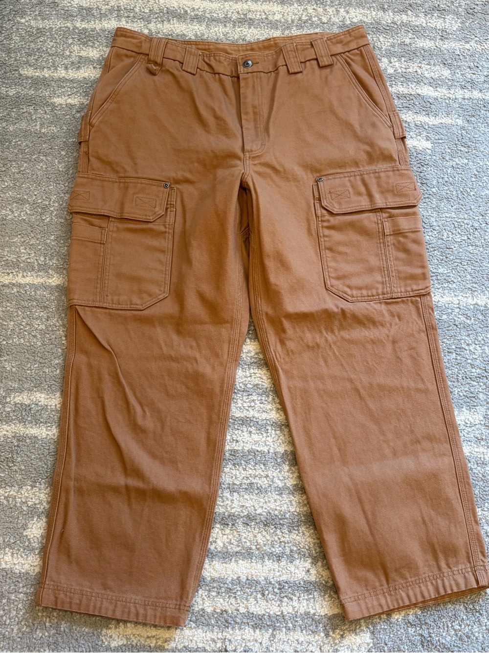 Duluth Trading Co Men's Brown Cargo Work Pants